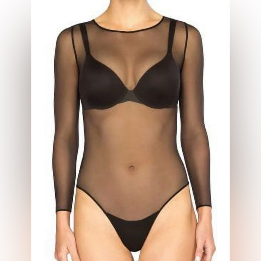 SPANX Long Sleeve Mesh Bodysuit. NWT - Picture 1 of 3